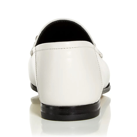 Gucci Brixton Collapsible Mystic White Leather Horsebit Slipper Flat Loafer 41.5 - Picture 14 of 16